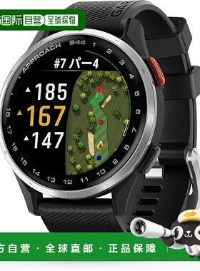 【日本直邮】佳明 Approach S44 黑色 高尔夫GPS手表 AMOLED 轻量