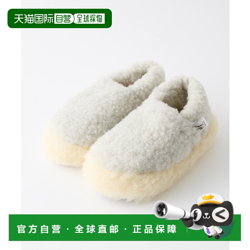 1h可退 日本直邮COLD BREAKER 男女同款 羊毛 双色蓬松保暖室内鞋