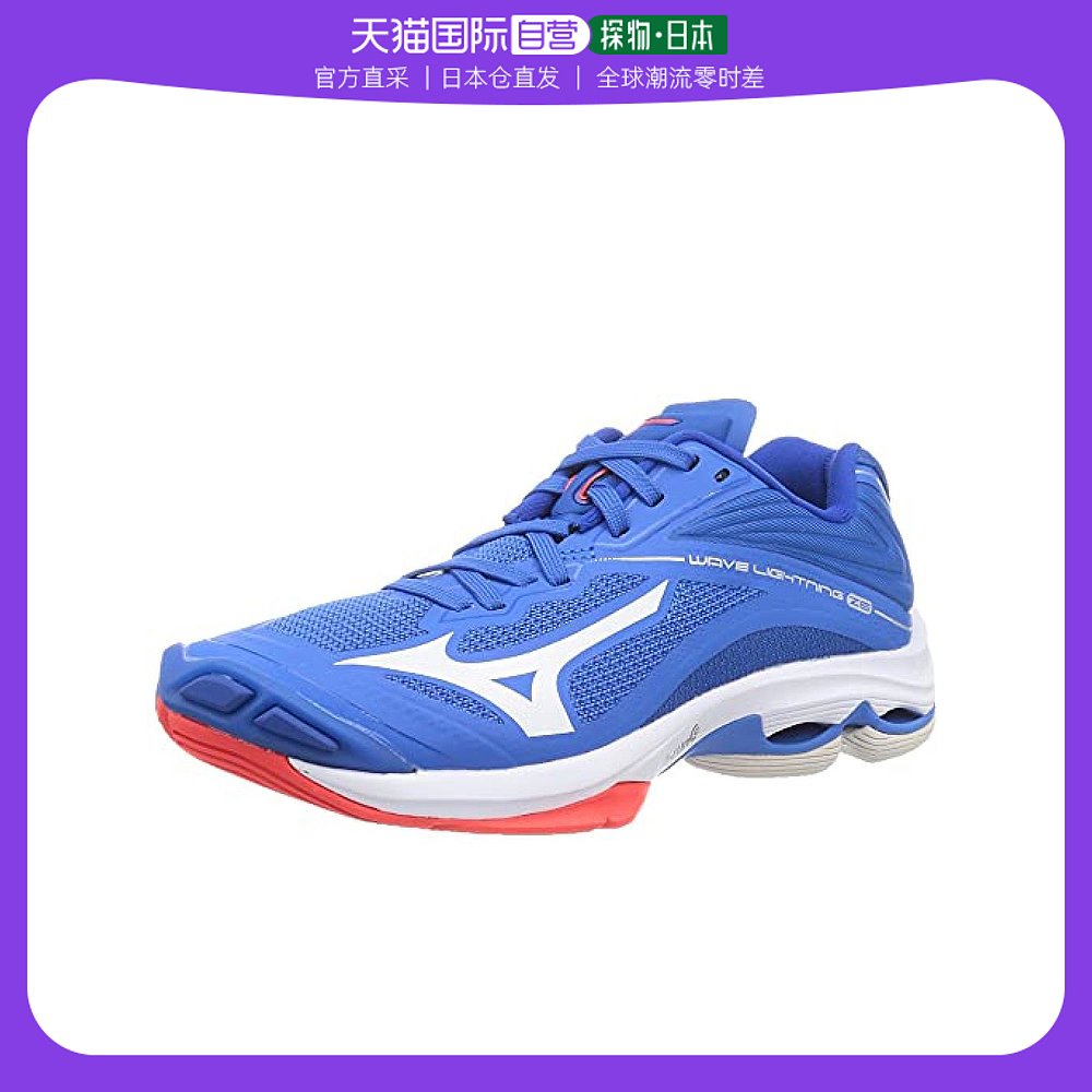 【日本直邮】mizuno美津浓 排球鞋z6 24.5cm 蓝/白/橘v1ga2000