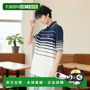 休闲条纹Polo衫 1h可退 男士 PERRY 11020559060 日本直邮FRED