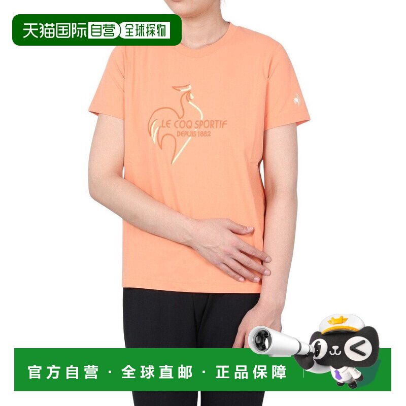日本直邮le coq sportif 乐卡克运动女款赫兰卡桑印花半袖T恤QMWX图片