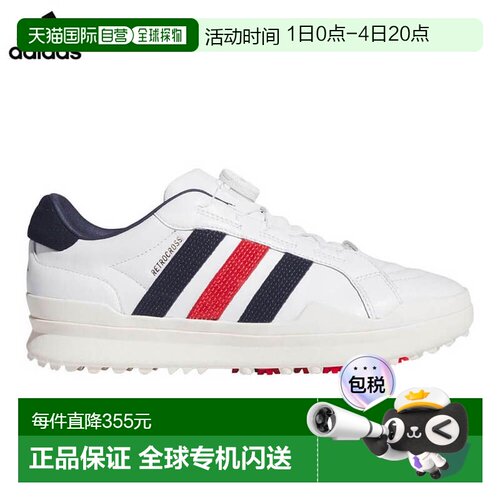 日本直邮阿迪达斯男士 RETROCROSS GRIPMORE BOA 无钉高尔夫球鞋