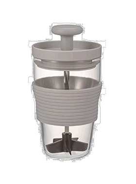 【日本直邮】HARIO玻璃王 榨汁机 300ml 珍珠灰 日本制HDJ-L-PGR