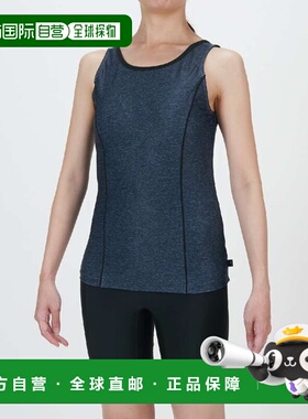 日本直邮美津浓 Aqua Fitness 纽扣泳衣套装 (N2JGC34490)