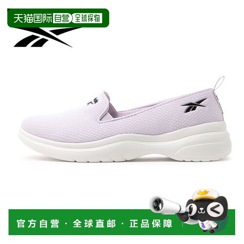 日本直邮Reebok Stride Flow Slip 女士低帮一脚蹬休闲鞋 黑色 紫