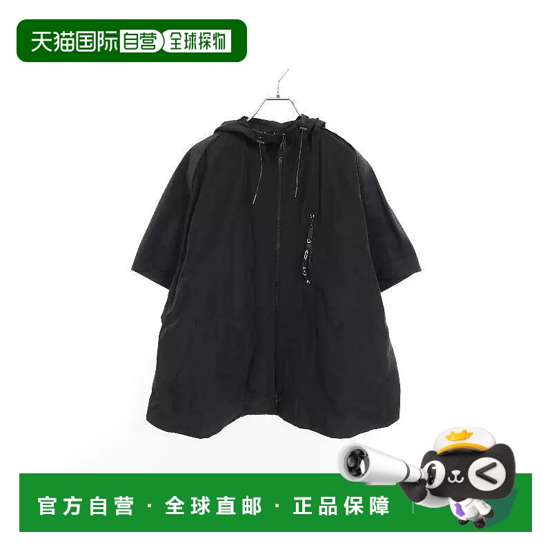 1h可退 日本直邮中古LV路易威登女A级95新coat风衣外套尼龙外套黑