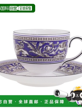 日本直邮WEDGWOOD威基伍德FLORENTINE CITRON丝绸之路-海洋蓝杯碟