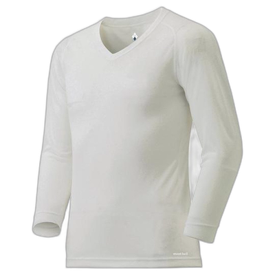 1h可退 日本直邮Montbell ZEO-LINE Ｖ领打底衫 男士速干透气抑菌