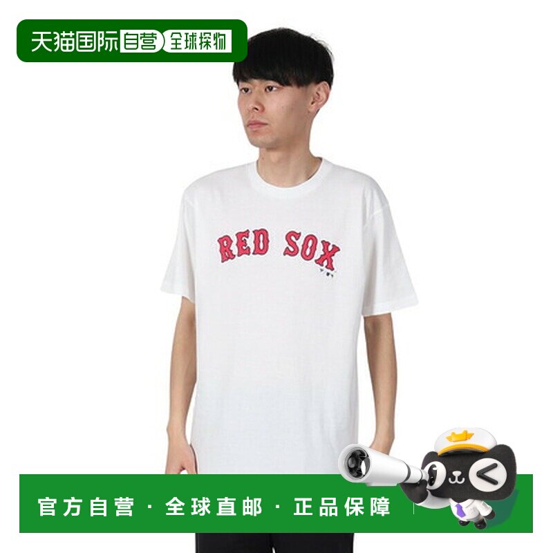 日本直邮MLB（男款）JERSEY 短袖T恤 红袜队 ML0125SS0010-BOS-WH图片