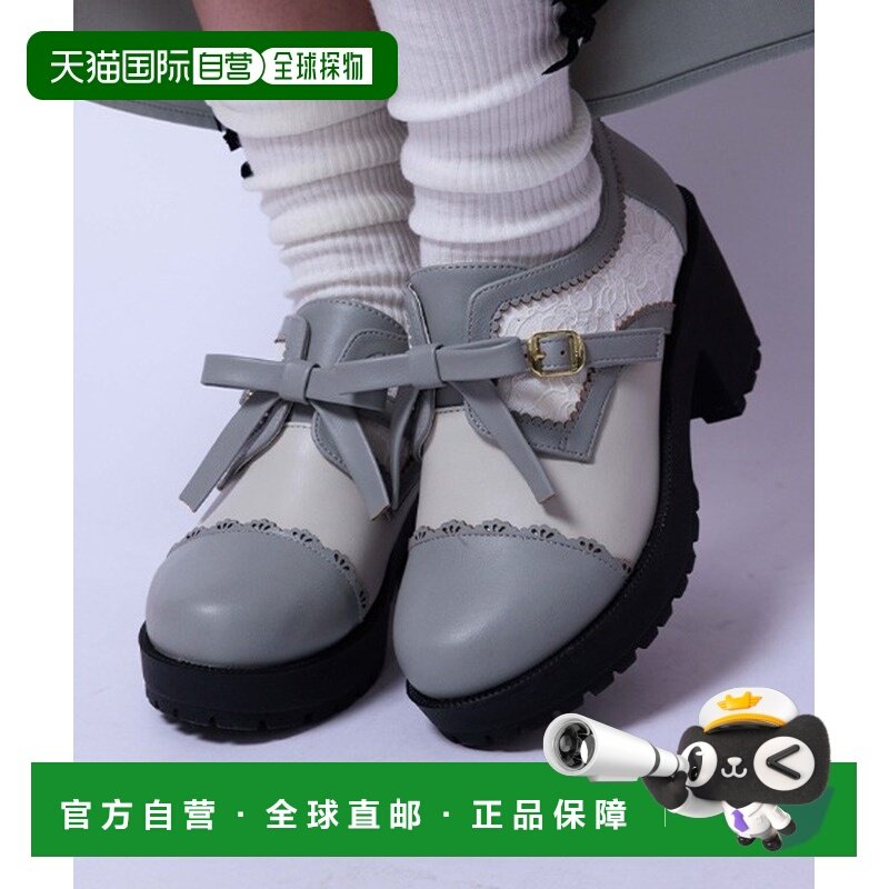 1h可退 日本直邮axes femme 女装 配色蝴蝶结拼接蕾丝单鞋 TL621X,女鞋,浅口单鞋,淘宝优惠券,粉丝福利购,淘宝优惠卷