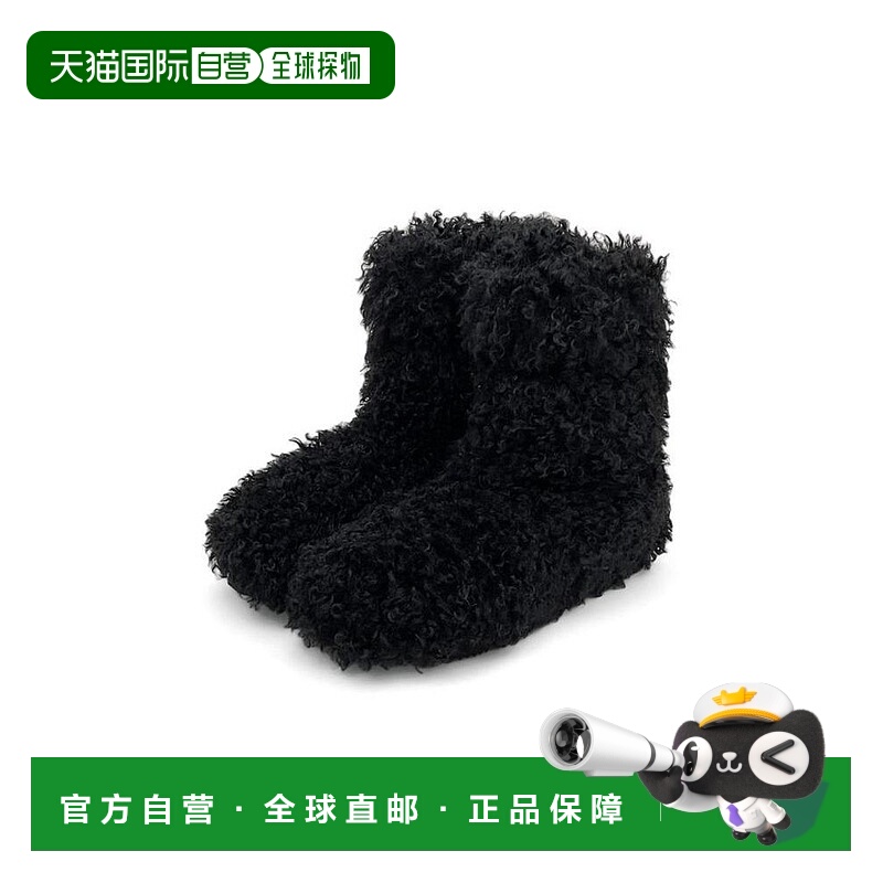 日本直邮日潮 GRL 贵宾犬毛靴 ZR1263厚底鞋时尚牛皮靴子商场平底