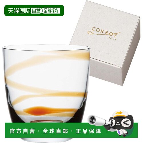 【日本直邮】东洋佐々木 科罗特手工随行杯 螺旋琥珀 280ml 24个