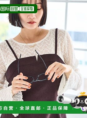 1h可退 日本直邮VIS 女装 几何蕾丝 长袖内搭上衣 2025BBVM45070