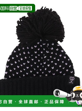 日本直邮adidas 针织带球帽 Lady’s款黑色 [JVU37-JX2365] 帽子