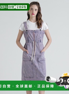 日本直邮AVIREX L-BELT PRINT DENIM JUMPUR 半身裙 [AV1129EW024