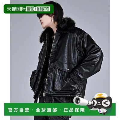 1h可退 日本直邮ADRER 男女同款 B-3双面穿仿皮毛领夹克 可拆卸毛