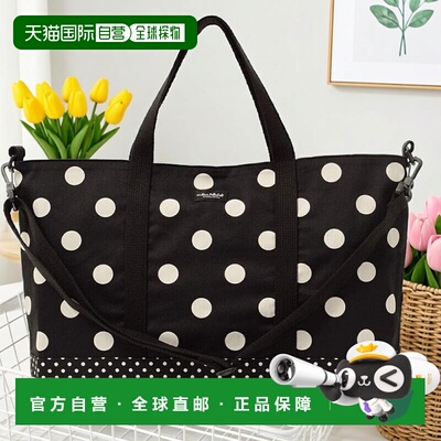 【日本直邮】decor PolkaDot 加宽单肩课包 黑色波点 N0926200