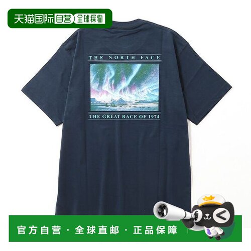 日本直邮北面THE NORTH FACE S/S GREAT RACE 背面印花圆领简约百