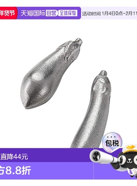 【日本直邮】IWACHU岩鋳家用补铁伴侣南部铁器铁茄子银色2根33003