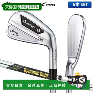 日本直邮卡拉威高尔夫 APEX PRO 铁杆套装 6 支组（5-P）动态黄金