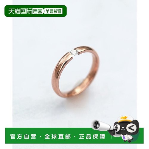 日本直邮florge 一粒锆石钻石不锈钢戒指 20号 [FL8218DW05427]