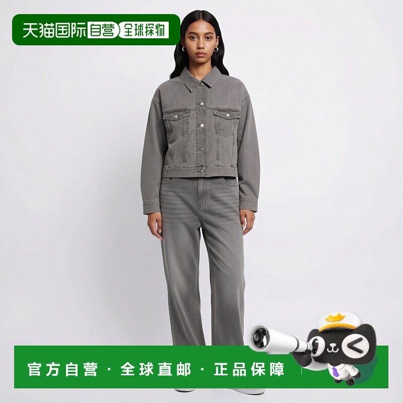 1h可退 日本直邮COLZA 女装 短款牛仔外套 胸部翻盖口袋设计 5864