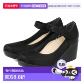 楔形鞋 日本直邮高跟鞋 舒适柔软女士易于行走小号和大号尺码 底绑带