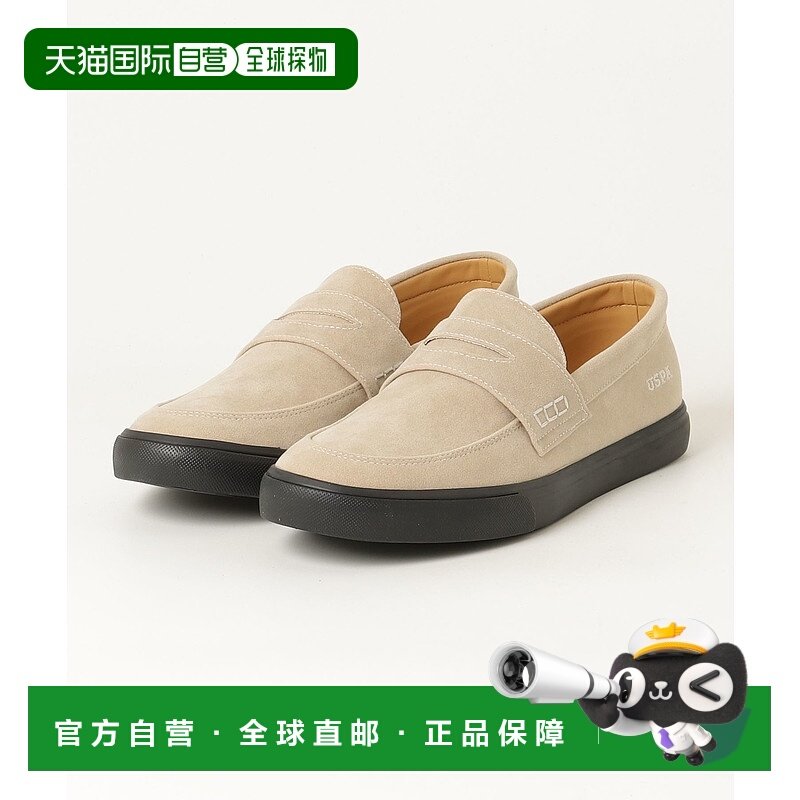 1h可退 日本直邮U.S. POLO ASSN. 男装 仿麂皮压花logo 摩卡辛鞋
