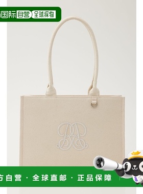 日本直邮Rienda 带WRR logo托特包 [RI3465AW034585] 黑色