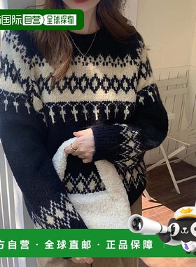 1h可退 日本直邮Girly Doll Ulysses 女士北欧风格图案针织衫