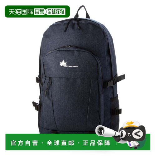 日本直邮LOGOS 男士多功能防水加工带哨功能大容量休闲背包 藏青