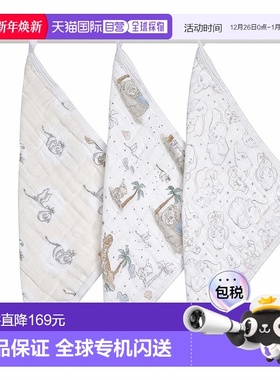 【日本直邮】Aden + anais 小飞象洗脸巾 30×30cm  AWCC30003DIJ