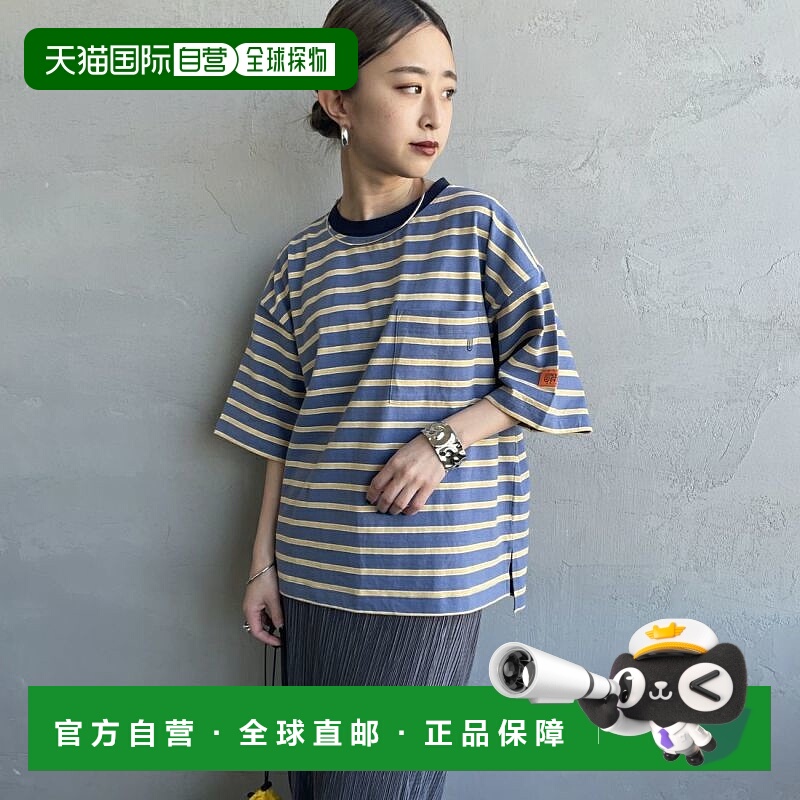 1h可退 日本直邮UNIVERSAL OVERALL 女士宽松版型口袋短袖T恤 U25