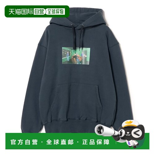 1h可退 日本直邮WHIMSY SOCKS 男士宽松版绘画图案连帽卫衣 75130