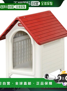 【日本直邮】Iris Ohyama爱丽思欧雅玛 宠物狗窝 M 红色/米白