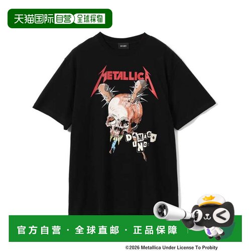 1h可退 日本直邮BEAMS 男士 METALLICA联名Damage Inc.印花T恤 11