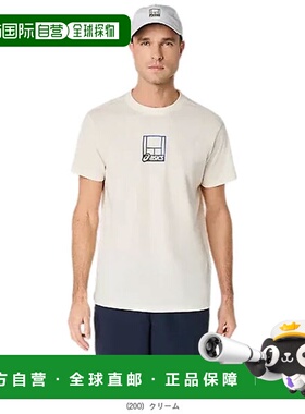 日本直邮ASICS 网球服（男士/中性款）图案 T 恤 男士 2041A355