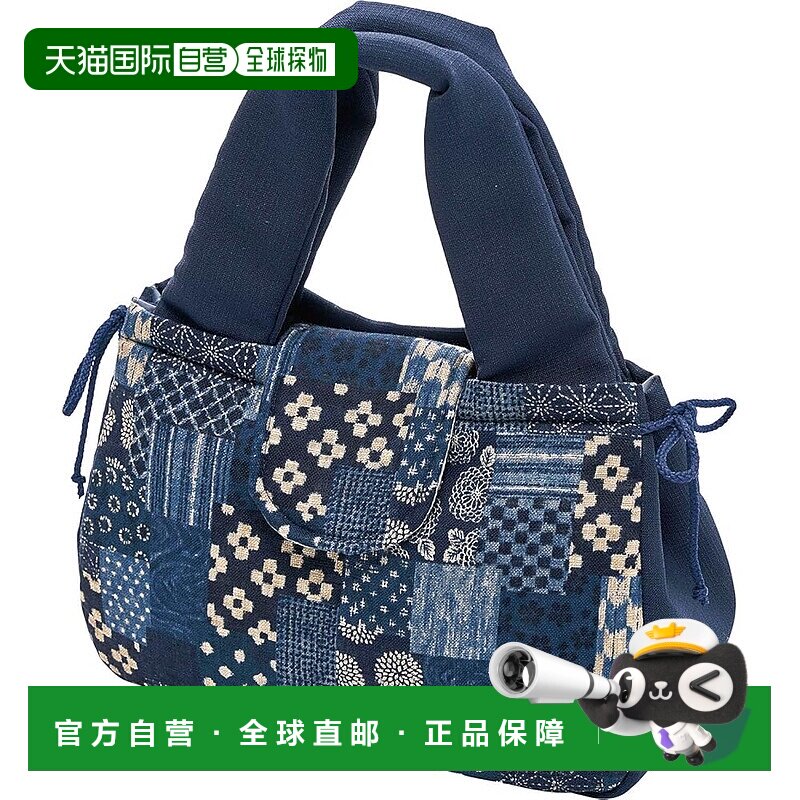 【日本直邮】cogit 和风拼布 小托特包 藏青