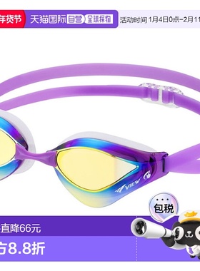 日本直邮VIEW 游泳镜片 ORCA 透明镜框系列镜镜片游泳 V230SAMC-V
