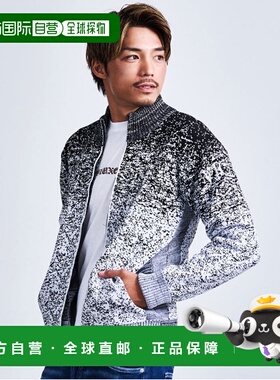 1h可退 日本直邮VIOLA RUMORE 男女同款 渐变全拉链针织衫 站领设