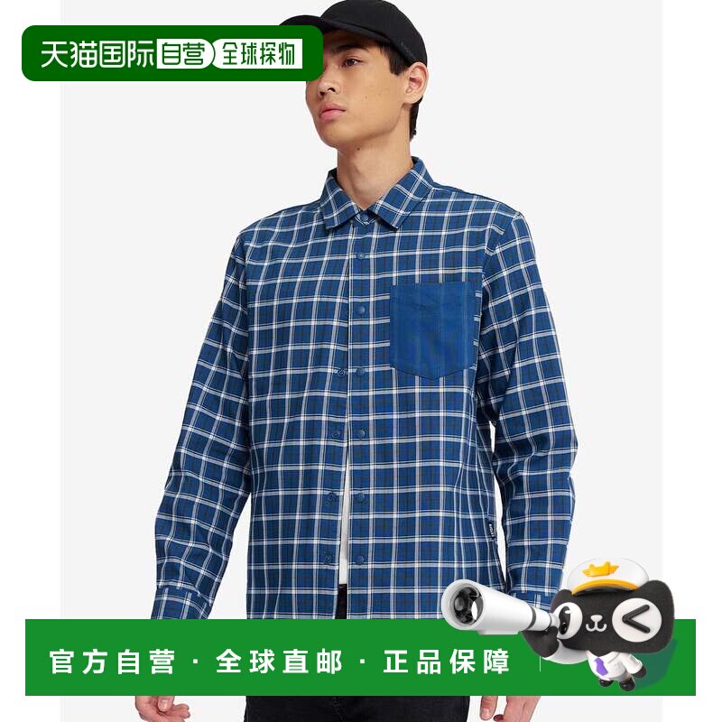 日本直邮AIGLE 瑟莫莱特长袖衬衫 艾高双面深蓝色