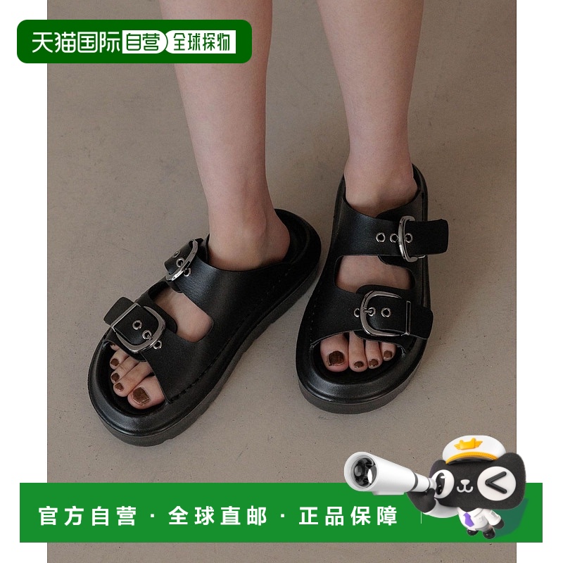 1h可退 日本直邮LOWRYS FARM 女士厚底扣带凉鞋 327874新款