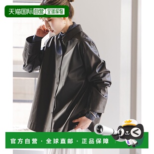 1h可退 日本直邮NOBLE女士仿皮宽松衬衫 半透明设计无里布 250502