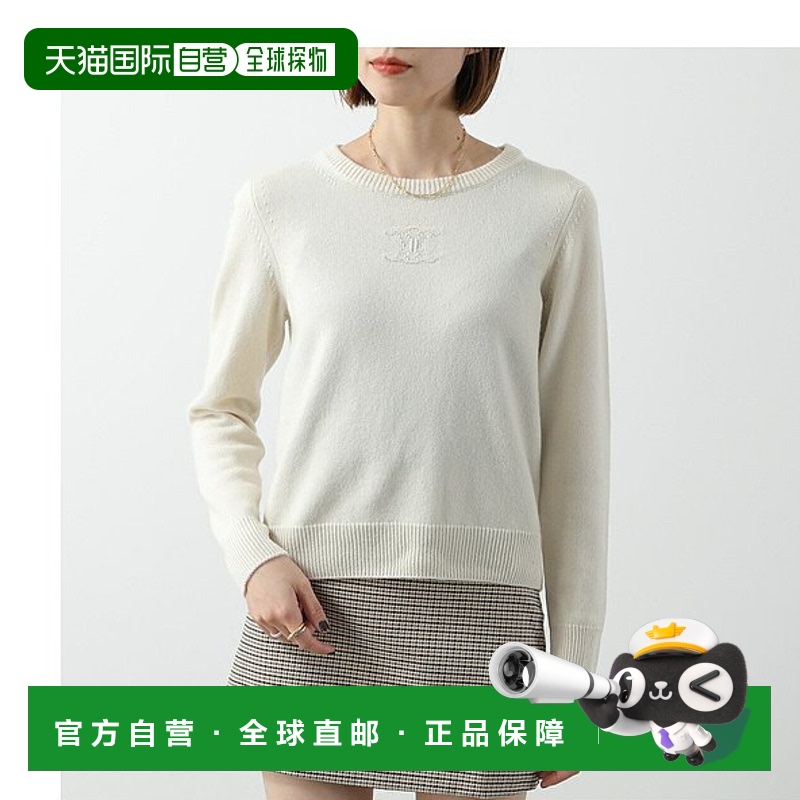 日本直邮CELINE 赛琳 毛衣 RY02N317V.01OW 女士 圆领 羊绒 针织