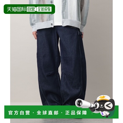 1h可退 日本直邮RAGEBLUE 男装 宽松五口袋立体剪裁工装丹宁裤 63