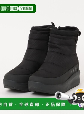 1h可退 日本直邮ABC-MART 女装 防水短筒雪地靴 4.5cm厚底 黑色 7