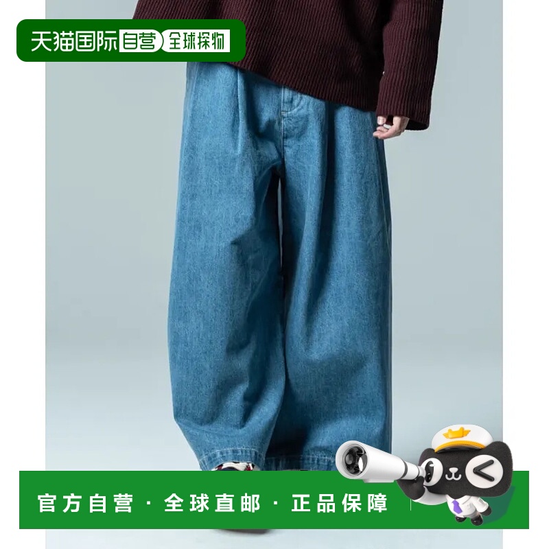 1h可退 日本直邮glamb 男女同款Extra Baggy Denim宽松牛仔裤 时
