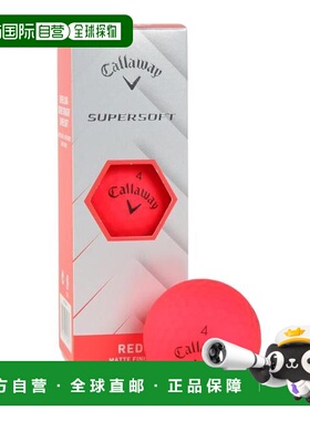 日本直邮CALLAWAY 级软SUPERSOFT RED高尔夫球[M…] 红色