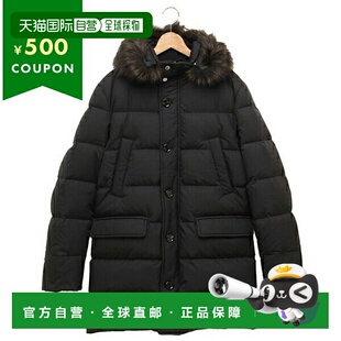 日本直邮MOORER Barbieri 连帽羽绒服黑色男士MOUPA100015 U0001