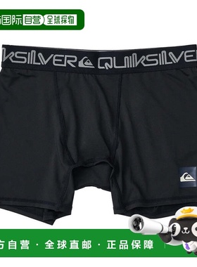 日本直邮Quiksilver 男士泳衣内搭 内裤 [25SPQUD251002BLK2] 黑